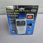 Jensen JCR-250 Digital Am/fm Pocket Alarm Clock Radio Silver Portable Snooze. Fixed Price $14.99.