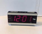Vintage Cosmo Time Alarm Clock With Calendar, Model No. E-803. Fixed Price $18.00.