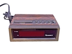 Advance Model 3142 Digital Alarm Clock Vintage 1980S Grain Look. Fixed Price $17.00.