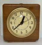 Pottery Barn Art Deco Mcm Wooden Reproduction Alarm Clock. Fixed Price $8.00.