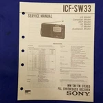 Sony ICF-SW33 Service Manual Original Paper Oem Repair Guide Usa. Fixed Price $85.40.