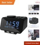 Digital Dual Alarm Clock Radio Lcd Dimmer Fm Sleep Timer Usb Charger Indoor. Fixed Price $35.98.