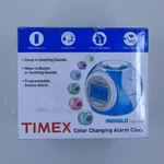 Timex Color Changing Alarm Clock Light Up Soothing Sounds Waves Birds T035WW4. Fixed Price $31.49.