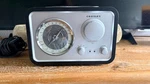 Crosley Tabletop Am/fm Radio W/ Ipod Dock, Aux In, Line Out, Black/silver Works. Fixed Price $19.99.