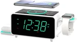 Emerson Smartset Dual Alarm Clock Fm Radio With Wireless ER100501, Black/neon. Fixed Price $73.92.