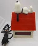 Salton Peanuts Snoopy Digital Electronic Dog House Alarm Clock Vtg 1990S Works. Fixed Price $29.99.