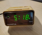 Vintage Spartus Digital Alarm Clock Green Led Snooze W/ Battery Backup Works. Fixed Price $20.00.