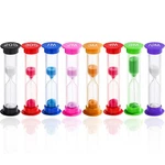 Sand Timer For Kids Set Of 8 Small Different Colors & Hourglass Educational. Fixed Price $10.50.