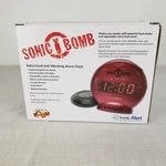 Sonic Alert Bomb Vibrating Alarm Clock Bed Shaker SBB500SSR Red No Lights. Fixed Price $14.96.