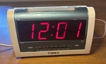 Timex T256W Jumbo Led Digital Alarm Clock Radio Tested Working Big Display White. Fixed Price $14.99.