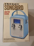 Crosley Songbird CR8006A-TU Portable Am/fm Alarm Clock Radio Blue Tested. Fixed Price $22.00.