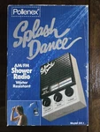 Pollenex Splash Dance Am/fm Shower Radio SR1 New Old Stock. Fixed Price $30.00.