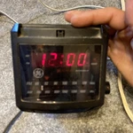 General Electric 80'S Model #7-4606BKA Am/fm Alarm Clock Radio Vintage. Fixed Price $18.00.