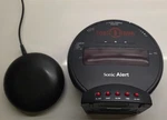 Sonic Alert Bomb Extra Loud Vibrating Alarm Clock Super Bed Shaker Black. Fixed Price $32.00.