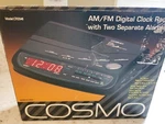 Cosmo Am/fm Digital Clock Radio With 2 Seperate Alarms Ventage Electronics New. Fixed Price $49.99.