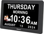 Soobest Digital Dementia Day Clock For Seniors With 12 Alarms Multiple Remi... Fixed Price $39.66.