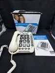 Vintage Geemarc AMPLICL100 Amplified Big Button Multifunction Telephone. Fixed Price $50.00.