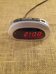 Sharp SPC089 Led Digital Alarm Clock Red Display Snooze Silver Plug-in Works. Fixed Price $12.99.