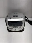 Magnavox MCR230SL Clock Cd Player Alarms Silver Radio Works. Fixed Price $24.99.