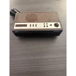 Vintage Panasonic RC-6065 Accu-set Dual Wake-up Am Fm Alarm Clock Radio Brown. Fixed Price $15.00.