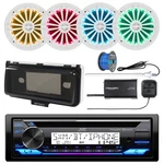 Jvc Bluetooth Cd Radio, Cover, 4X 6.5" Led Speakers W/wire, Xm Tuner, Antenna. Fixed Price $380.99.