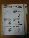 Aiwa HR-S2 S02 AR-777 888 CR-1 01 Service Manual Original Repair Book Radio. Fixed Price $25.00.