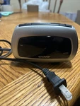 Digital Sharp Alarm Clock, Silver, Red Led Display Works Great Very Clean. Fixed Price $16.99.