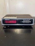 Vintage Emerson Wood Grain Clock Radio Digital Fm/am Led Working RED5500A. Fixed Price $14.75.