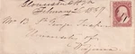 1859 Gloucester Ch Virginia M/s On Cover W/#26 - Mr. B. St. George Tucker At Uva. Fixed Price $74.75.