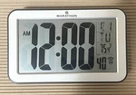 Marathon CL030033 Atomic Digital Wall Clock Silver Nwob. Fixed Price $24.95.