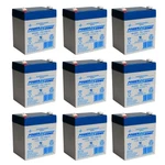 Power-sonic PS-1250F2 12V 5AH Sla Security Alarm Battery 9 Pack. Fixed Price $134.99.