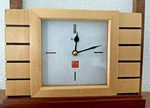 Vintage Bulova Clock Rectangular Wooden Modern 9" Wide. Fixed Price $40.00.