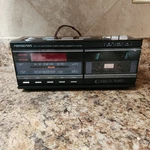 Soundesign Vintage Am/fm Electronic Clock Radio Cassette Player. Fixed Price $55.00.