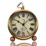 Justup Golden Table Clock, Retro Vintage Non-ticking Desk Alarm B.... Fixed Price $32.79.