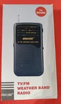 Encore EB16199 Tv/fm/weather Band Radio Portable Vintage Receiver W/ Box. Fixed Price $14.99.