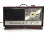Rzs 480W Wood Solid State Table Clock Radio Walnut Circa 1959. Fixed Price $22.00.