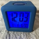 Equity By Crosse 70905 Soft Blue Cube Lcd Alarm Clock. Fixed Price $12.00.