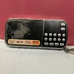 Aocome Portable Mini Am Fm Radio Black Speaker MP3 Music Player - Tested. Fixed Price $10.99.