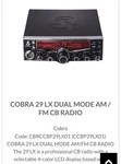 Cobra Dual Mode Am / Fm Radio Product Code: CBRCCBP29LX01 (CCBP29LX01). Fixed Price $303.47.