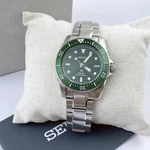 Seiko Prospex Sea Solar Power Green Dial Men Stainless Steel SNE583 Watch 38.5MM. Fixed Price $360.00.