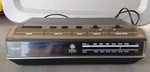 General Electric Alarm Clock Am Fm Radio Snooze 7-4642C Blue Light Works Great. Fixed Price $65.00.