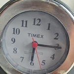 Timex T318S Alarm Clock Radio Nature Sounds Analog & Digital Silver Color Vtg. Fixed Price $25.00.