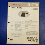 Sony ICF-C730 Service Manual Original Paper Oem Repair Guide Usa. Fixed Price $37.44.