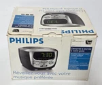 Philips Compact Disc Alarm Clock Radio Model AJ3910/37 Silver Cd. Fixed Price $40.00.