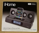 Ihome Model IP28 Portable Stereo Travel Alarm Clock W/case Dual Power & Battery. Fixed Price $24.99.