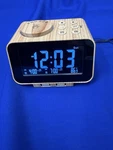 Wood Grain Sunrise Alarm Clock Sound Machine Dual Snooze Led Display Usb. Fixed Price $11.99.