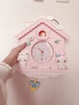 Sanrio My Melody Pink Plastic Pendulum Wall Clock Cute House Design. Fixed Price $161.32.