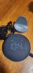 Reacher Gx Digital Alarm Clock, Snooze, Matte Black/gray, Plug-in, Modern Style. Fixed Price $33.00.