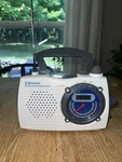 Emerson RP6248 White Instant Weather Portable Am/fm Tv Band Radio Tested Works. Fixed Price $15.99.