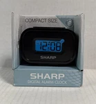 Sharp Digital Alarm Clock SPC483A Black Battery Operated Traveling. Fixed Price $11.00.